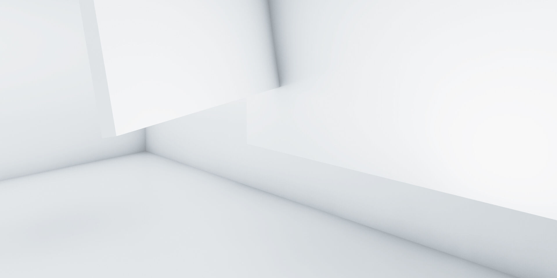 Eine abstrakte Abbildung von verschiedenen länglichen 3D-Objekten auf einem weißen Hintergrund